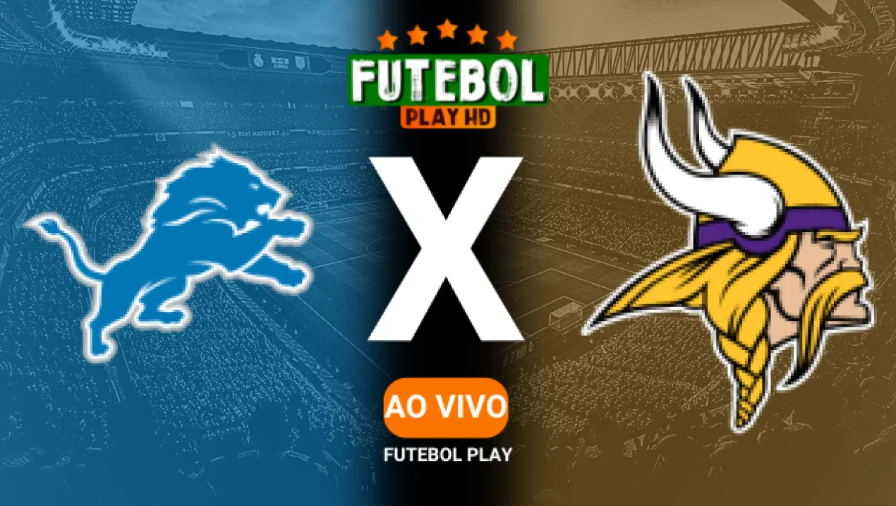 Assistir NFL: Detroit Lions x Minnesota Vikings ao vivo online 05/01/2025