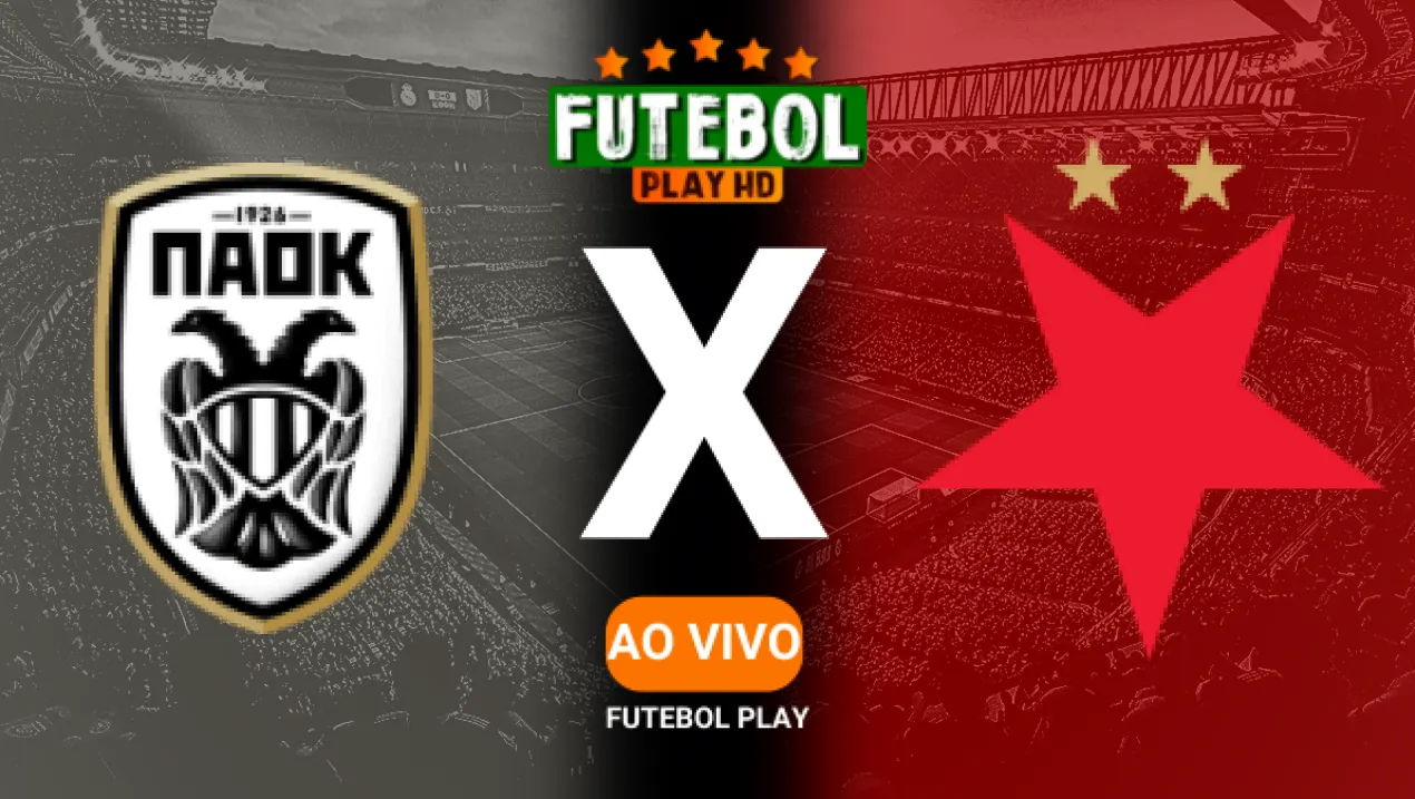 Assistir PAOK x Slavia Praga ao vivo grátis 23/01/2025